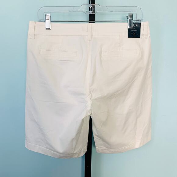 NWT J. Crew Factory White 9" Frankie Bermuda Chino Short Size 6 - Picture 5 of 6